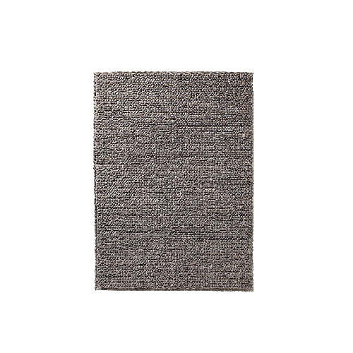 Schurwoll-Schlingenteppich,  alpengrau-ungefärbt 120 x 180 cm