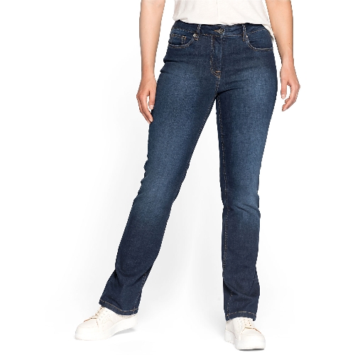 Jeans DIE GERADE aus Bio-Baumwolle, darkblue 36/L30