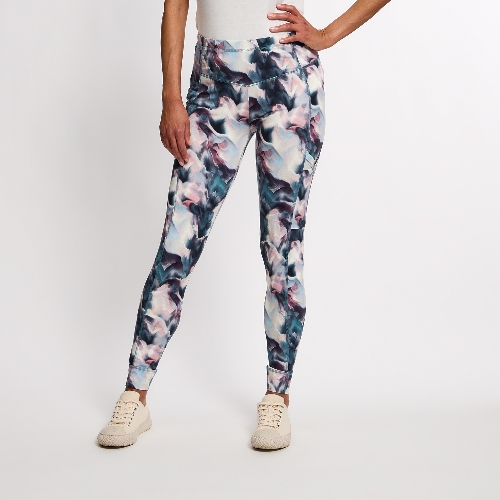 Yoga-Leggings aus Bio-Baumwolle,  nachtblau gemustert 36