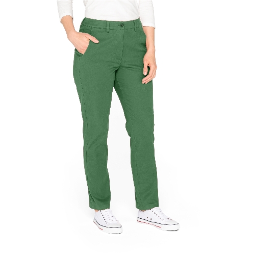 Hose aus Bio-Baumwoll-Gabardine,  lorbeer 38