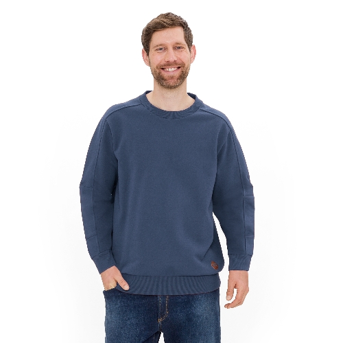Sweat-Pullover aus reiner Bio-Baumwolle,  blaubeere XL
