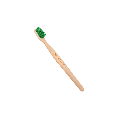 Holz-Zahnbürste für Kinder,  grün