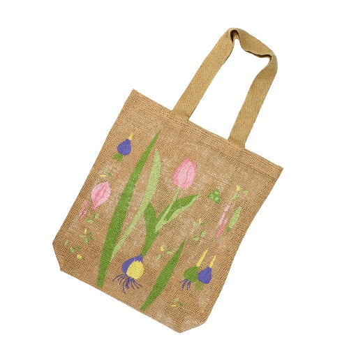 Jute-Tasche Shopper Tulpen