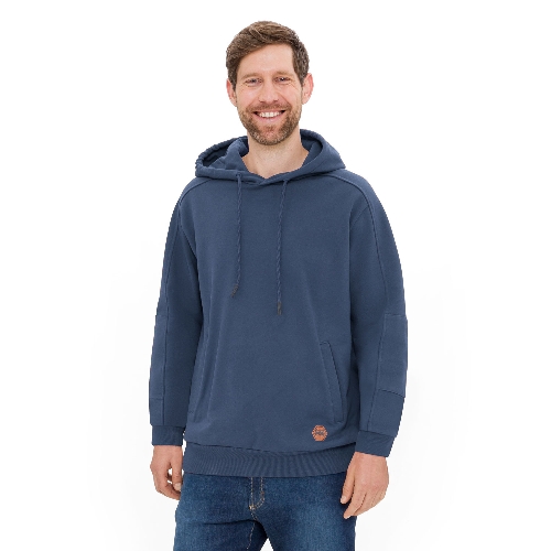 Sweat-Kapuzenpullover aus reiner Bio-Baumwolle,  blaubeere