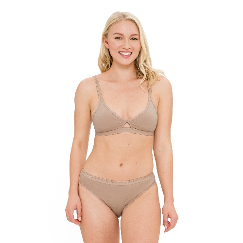 Soft-BH aus Bio-Baumwolle mit Elastan,  puder 75B