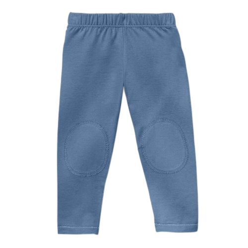 Leggings aus reiner Bio-Baumwolle,  taubenblau 134/140