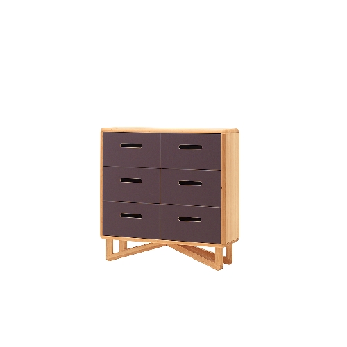 Kommode ERLENNEST aus Erlenholz, 90M, burgund H 90 x B 90 x T 30 cm